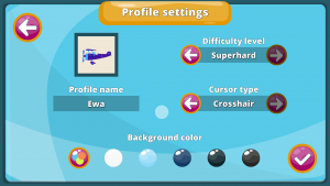 Profile settings